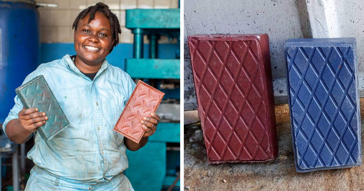 "MAKING OF BRICKS FROM WASTE PLASTIC"