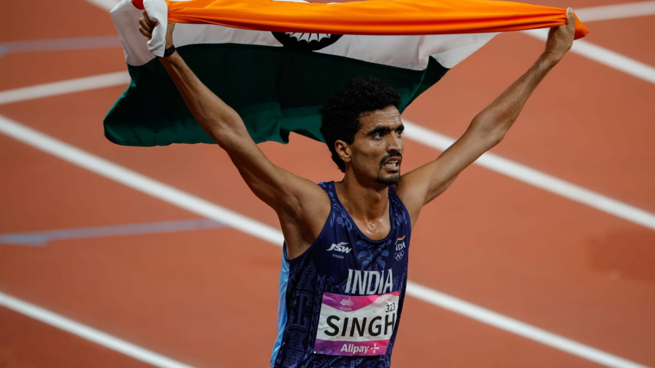 राष्ट्रमंडल खेल 2026 के रजत पदक विजेता गुलवीर सिंह को  मंत्री ओपी चौधरी ने दी बधाई