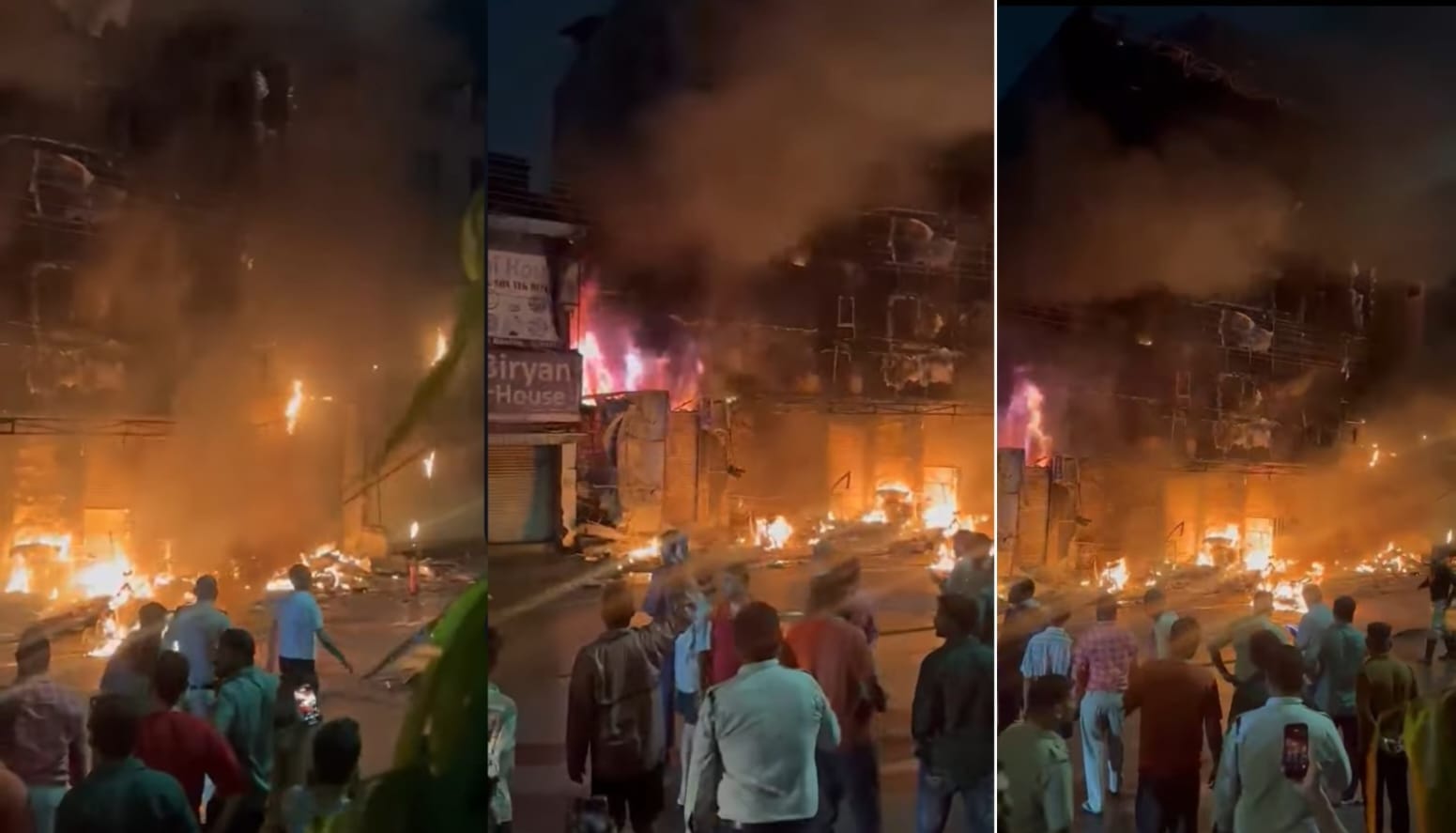 Raipur: आक्टोपस बार में देर रात भीषण आगजनी, बाइक-कार जली, होटल और 3 दुकानें खाक