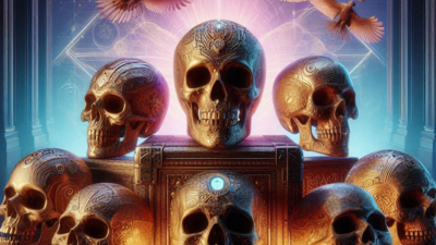 "THE RIDDLE OF THE CRYSTAL SKULLS : ANCIENT ARTIFACTS OR ELLABORATE HOAXES"