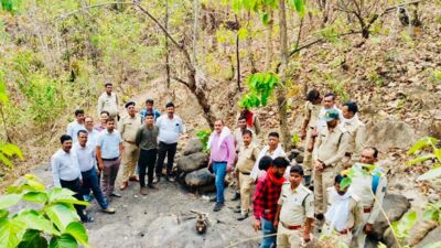 अवैध कोयला खनन पर बड़ी कार्रवाई 6 टन से अधिक कोयला जब्त