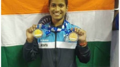 अंतरराष्ट्रीय वेटलिफ्टिंग टूर्नामेंट में ज्ञानेश्वरी यादव ने जीता गोल्ड मेडल