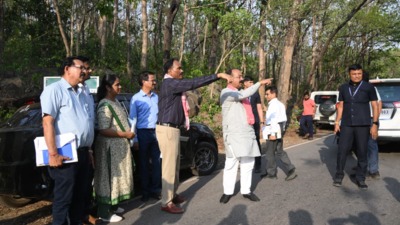 उप मुख्यमंत्री ने केशकाल घाट बायपास रुट का किया निरीक्षण