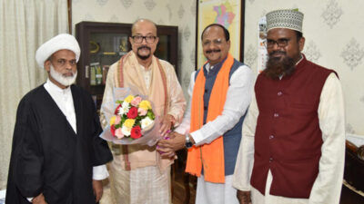 राज्यपाल रमेन डेका से मिले छत्तीसगढ़ राज्य हज कमेटी के अध्यक्ष