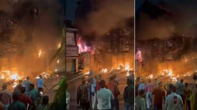 Raipur: आक्टोपस बार में देर रात भीषण आगजनी, बाइक-कार जली, होटल और 3 दुकानें खाक