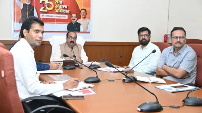 उपउप मुख्यमंत्री अरुण साव ने ‘सेवा संकल्प अभियान’ की तैयारियों की समीक्षा की