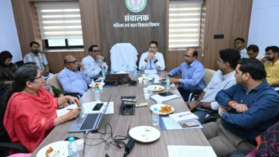 छत्तीसगढ़ मे पोषण माह 2026 के सफल आयोजन को लेकर राज्य स्तरीय समीक्षा बैठक 