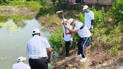 सेवा संकल्प अभियान 2026 के तहत ग्राम पंचायत ठेलकाबोड़ में सामूहिक स्वच्छता अभियान